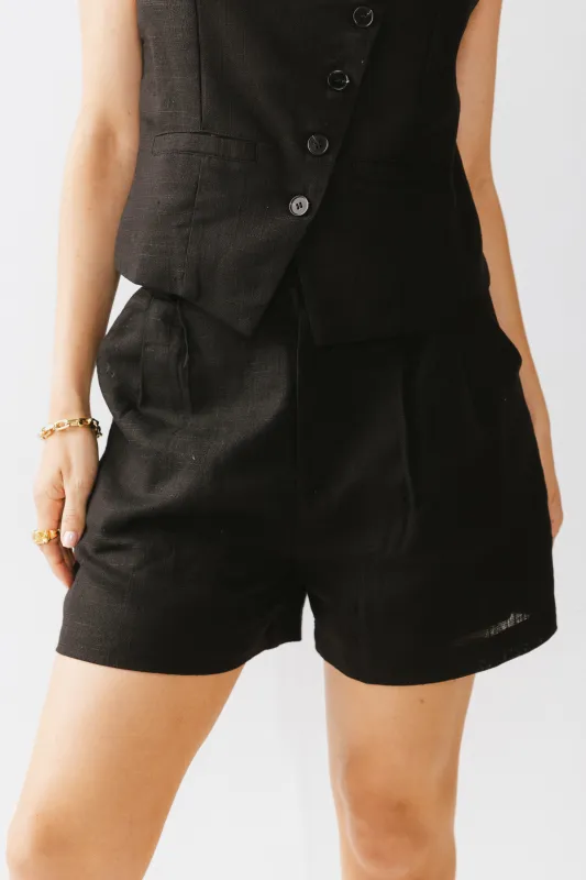 Clara Pleated Shorts sold by bohme