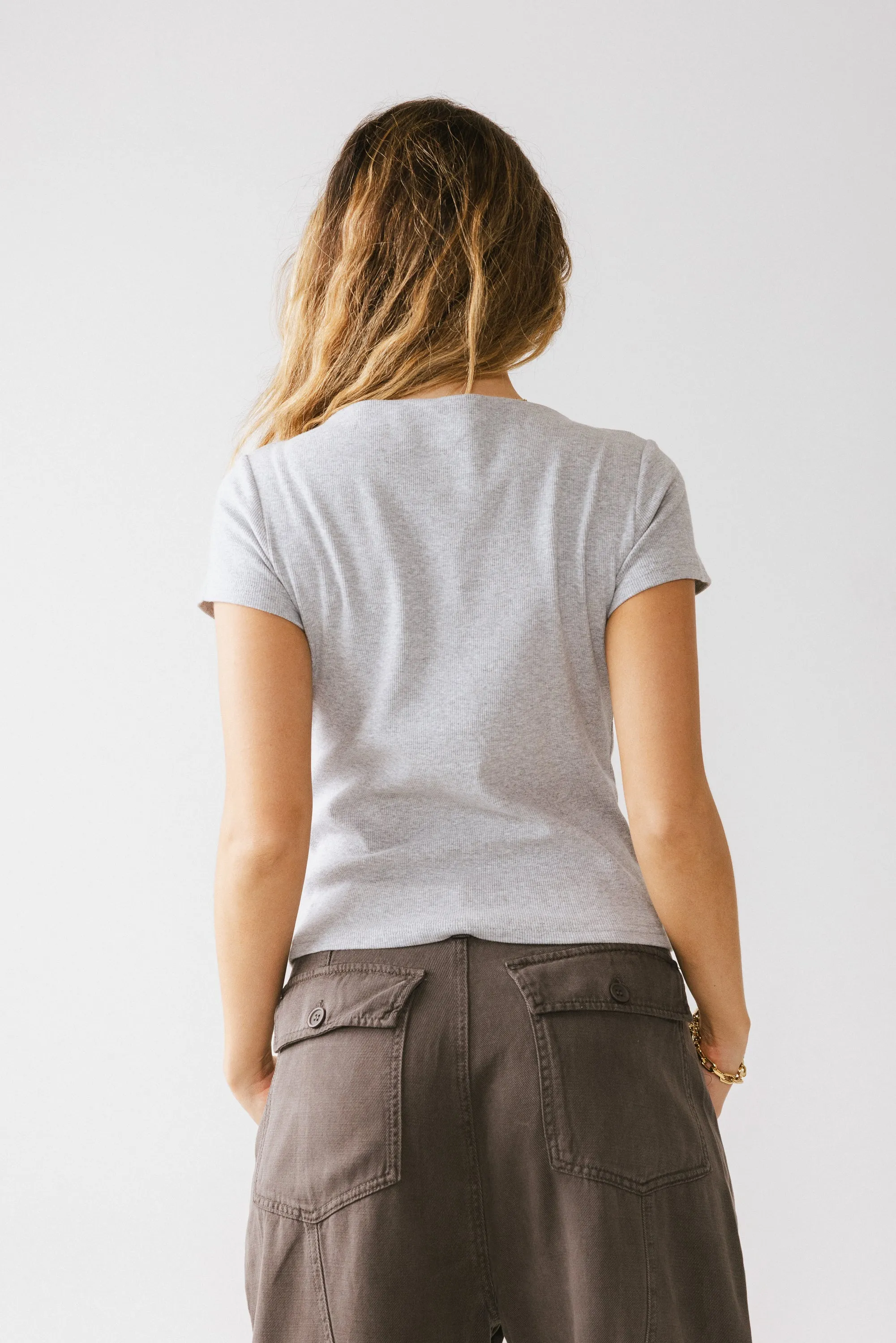 Martha Boatneck Top in Grey sold by bohme product image thumbnail 5