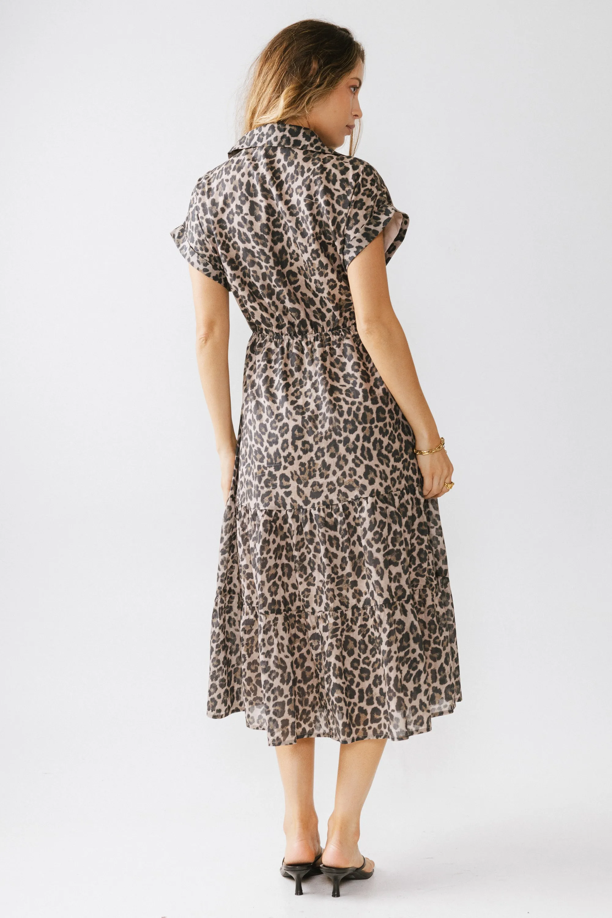 Ayda Leopard Midi Dress sold by bohme product image thumbnail 3