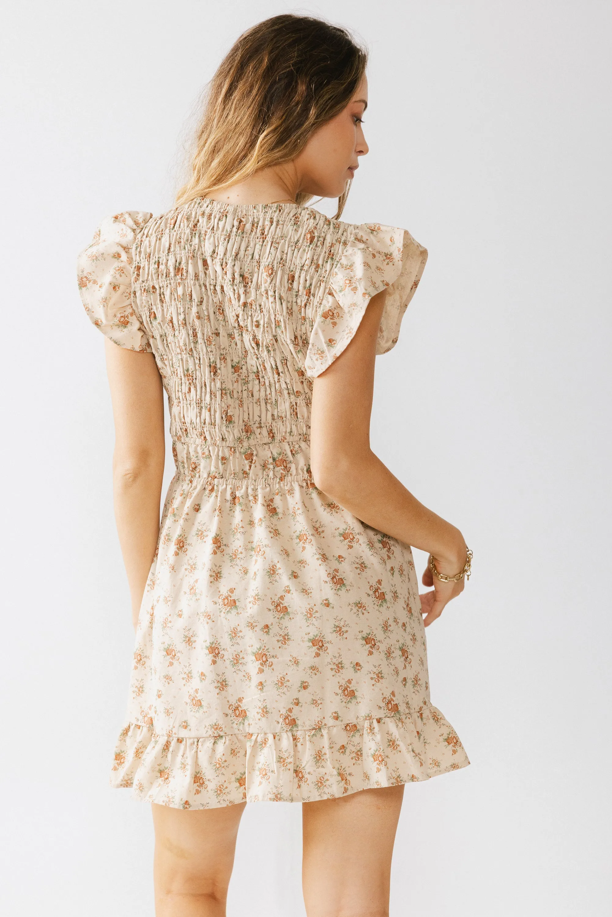 Kayce Floral Mini Dress - FINAL SALE sold by bohme product image thumbnail 4