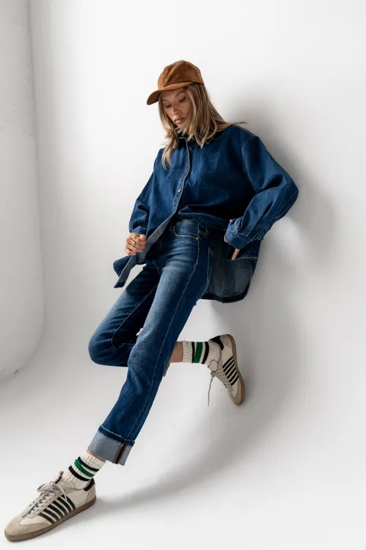 Elliot Cuffed Straight Leg Jeans - FINAL SALE sold by bohme