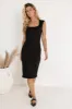 Zarela Ribbed Dress in Black - FINAL SALE sold by bohme