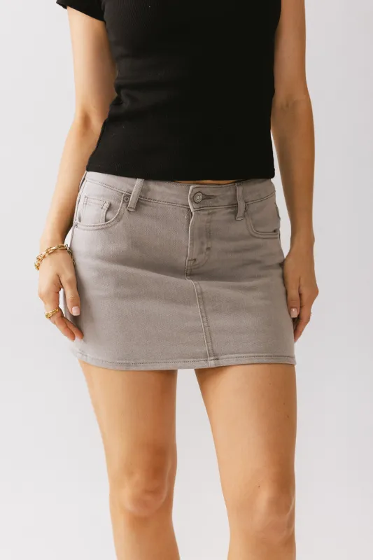 Shiloh Denim Mini Skirt sold by bohme