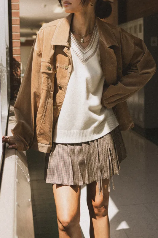 PREORDER- Rachel Pleated Mini Skirt sold by bohme