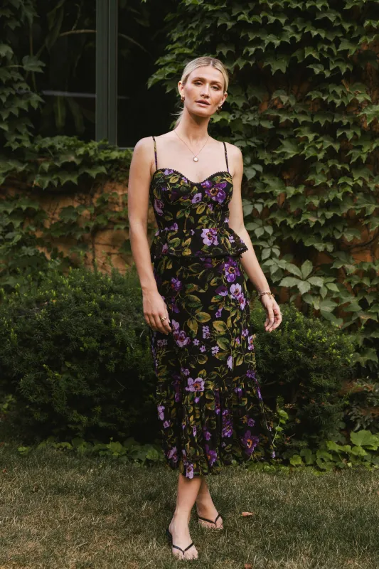 Rory Floral Midi Dress sold by bohme