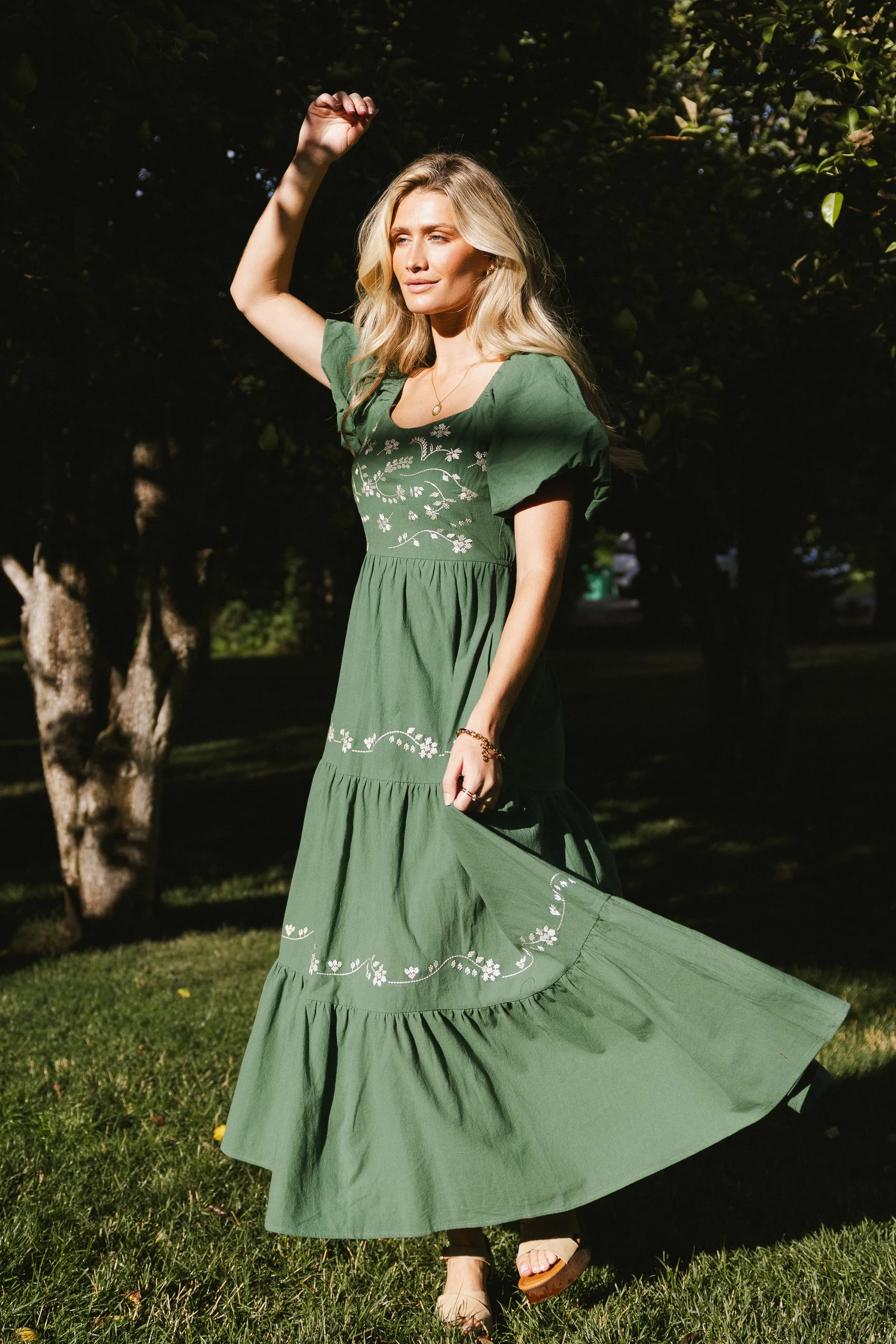 Wesley Tiered Maxi Dress - FINAL SALE sold by bohme product image thumbnail 5