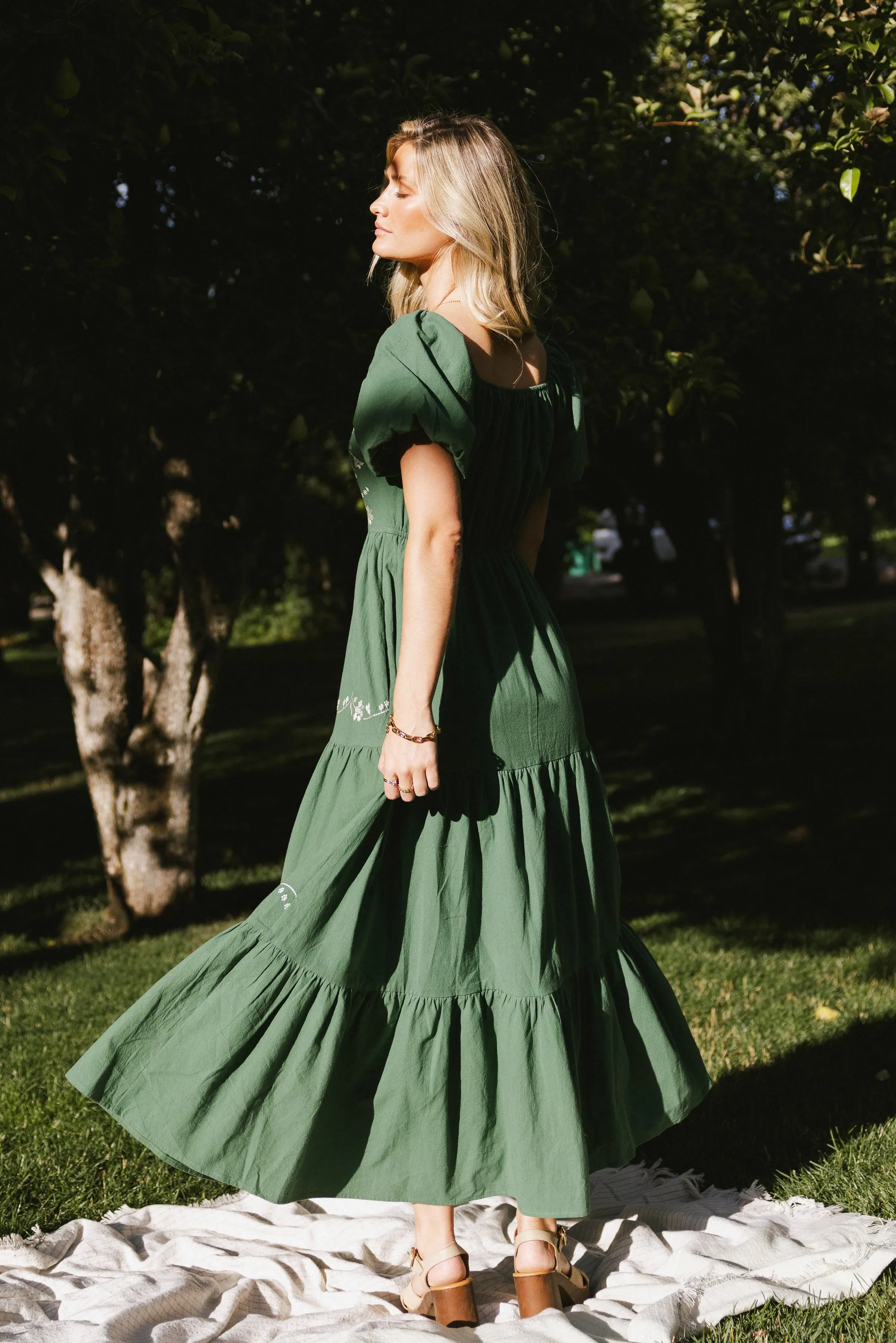 Wesley Tiered Maxi Dress - FINAL SALE sold by bohme product image thumbnail 2