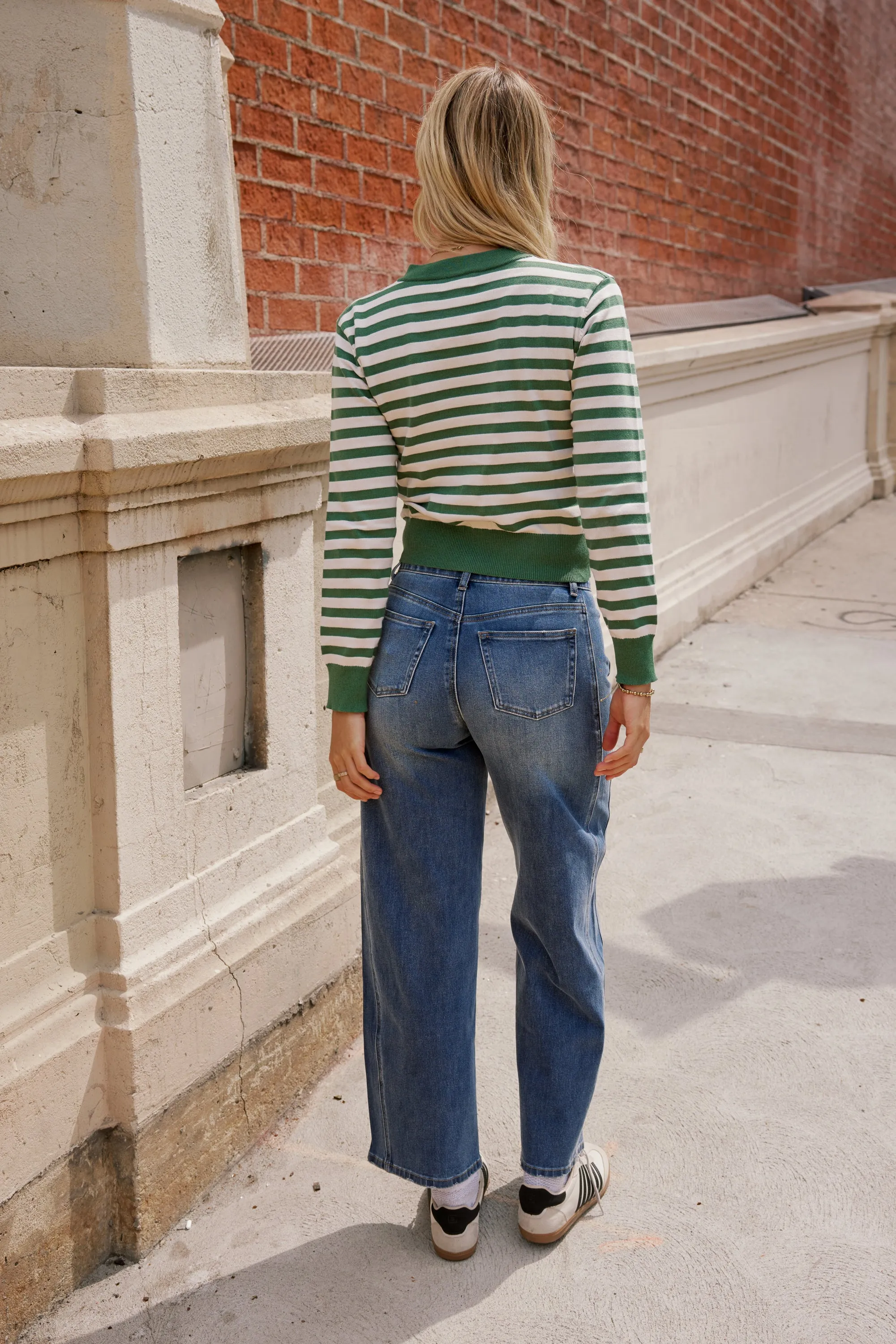 Kali Striped Sweater in Green sold by bohme product image thumbnail 5