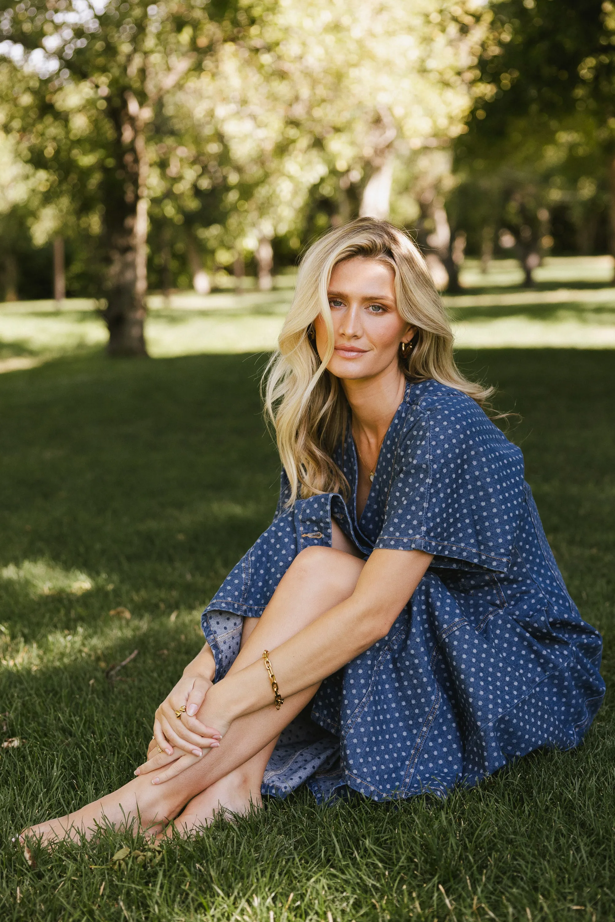 Otis Polka Dot Maxi Dress sold by bohme product image thumbnail 4