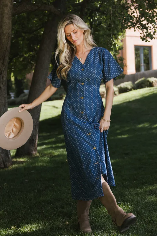 Otis Polka Dot Maxi Dress sold by bohme