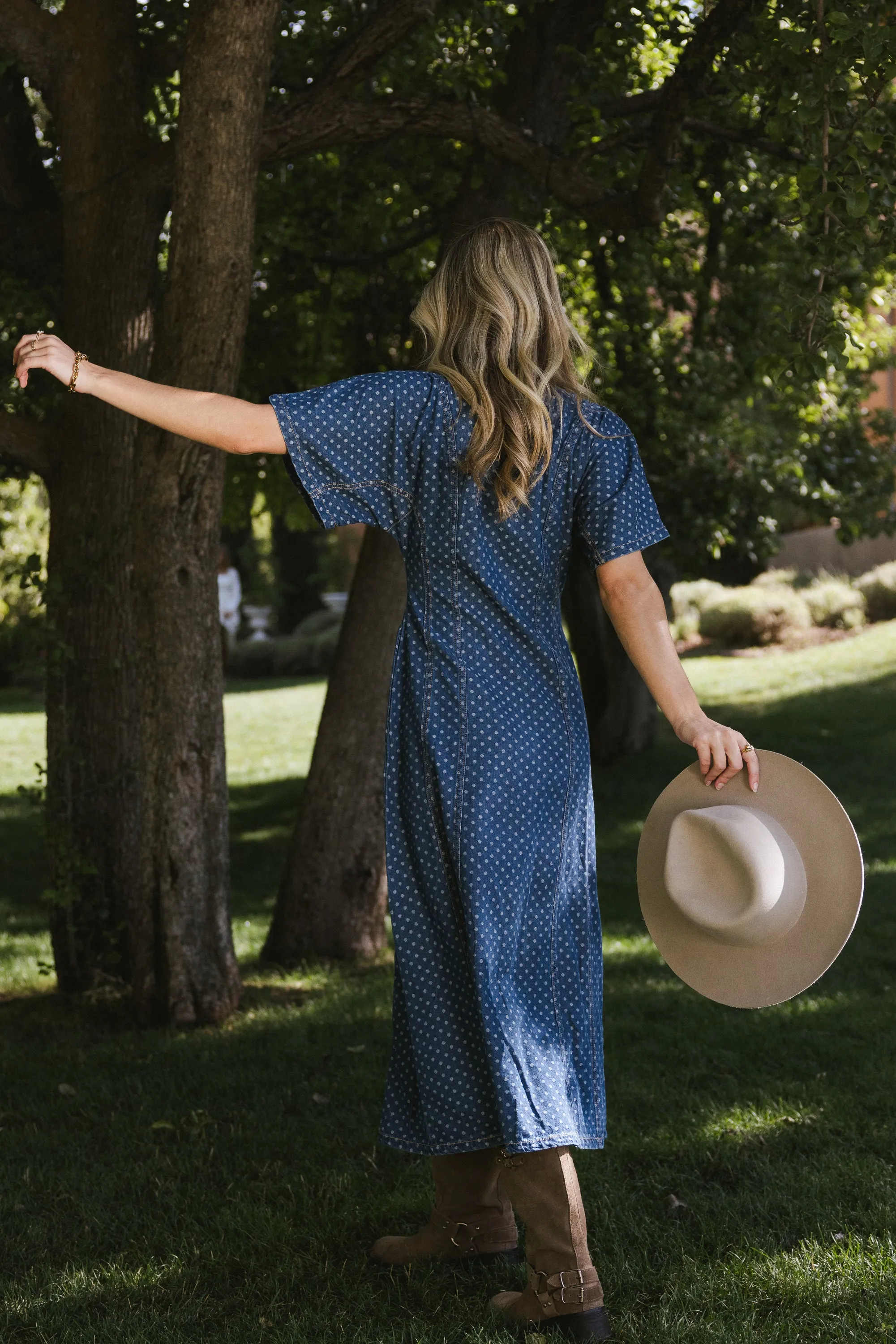 Otis Polka Dot Maxi Dress sold by bohme product image thumbnail 3