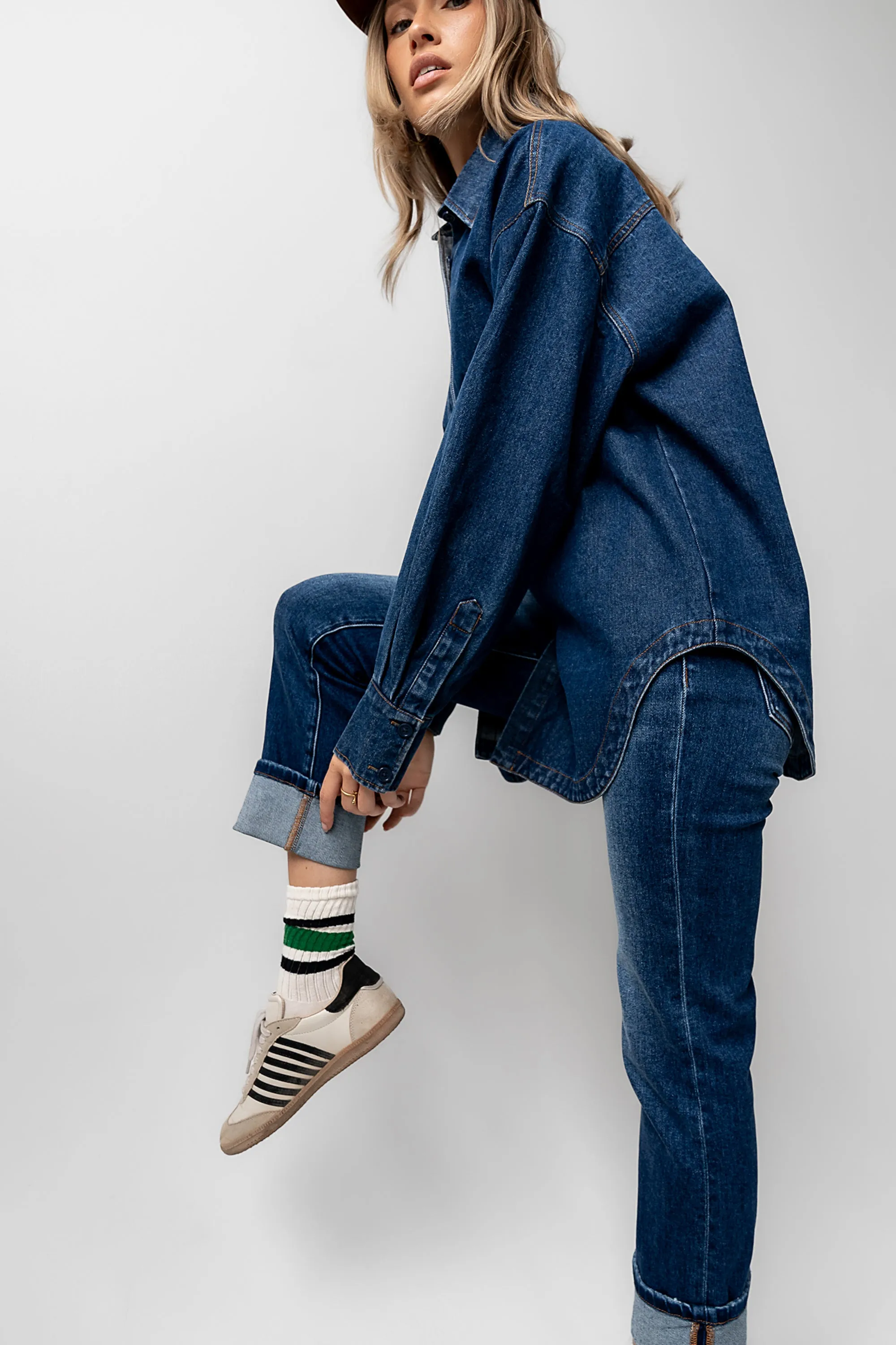 Stevie Striped Sneaker in Black sold by bohme product image thumbnail 2