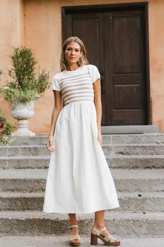 Rowen Striped Maxi Dress sold by bohme