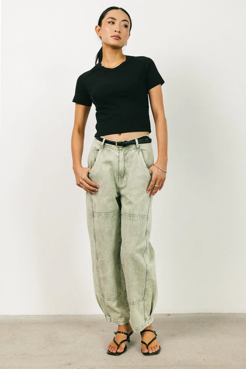 Tillie Reverse Seam Top in Black - FINAL SALE sold by bohme product image thumbnail 3