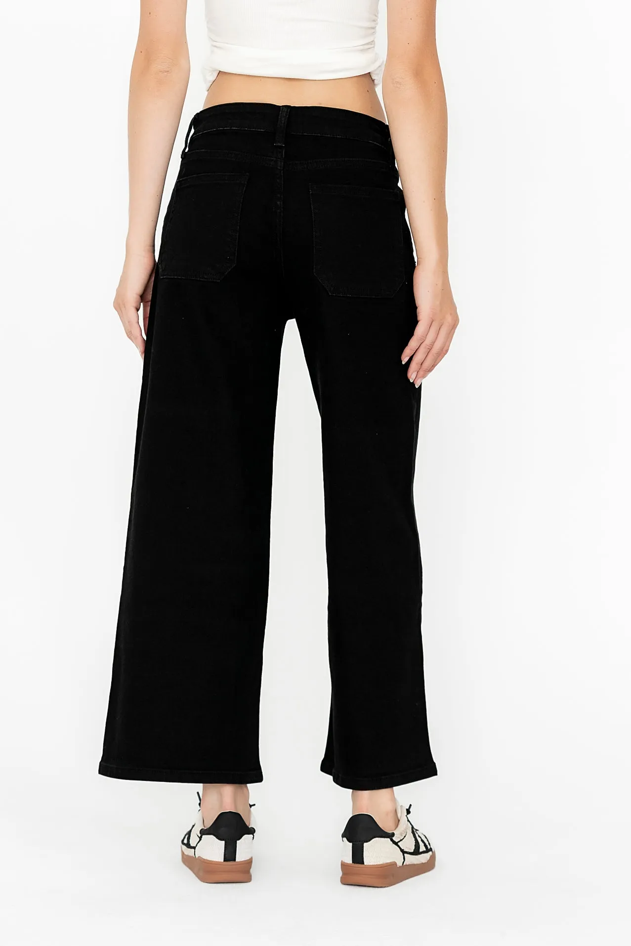 Mylah Wide Leg Jeans in Black sold by bohme product image thumbnail 3