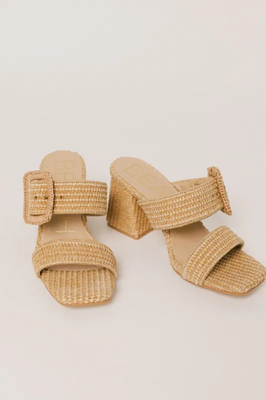 Corey Raffia Heel sold by bohme