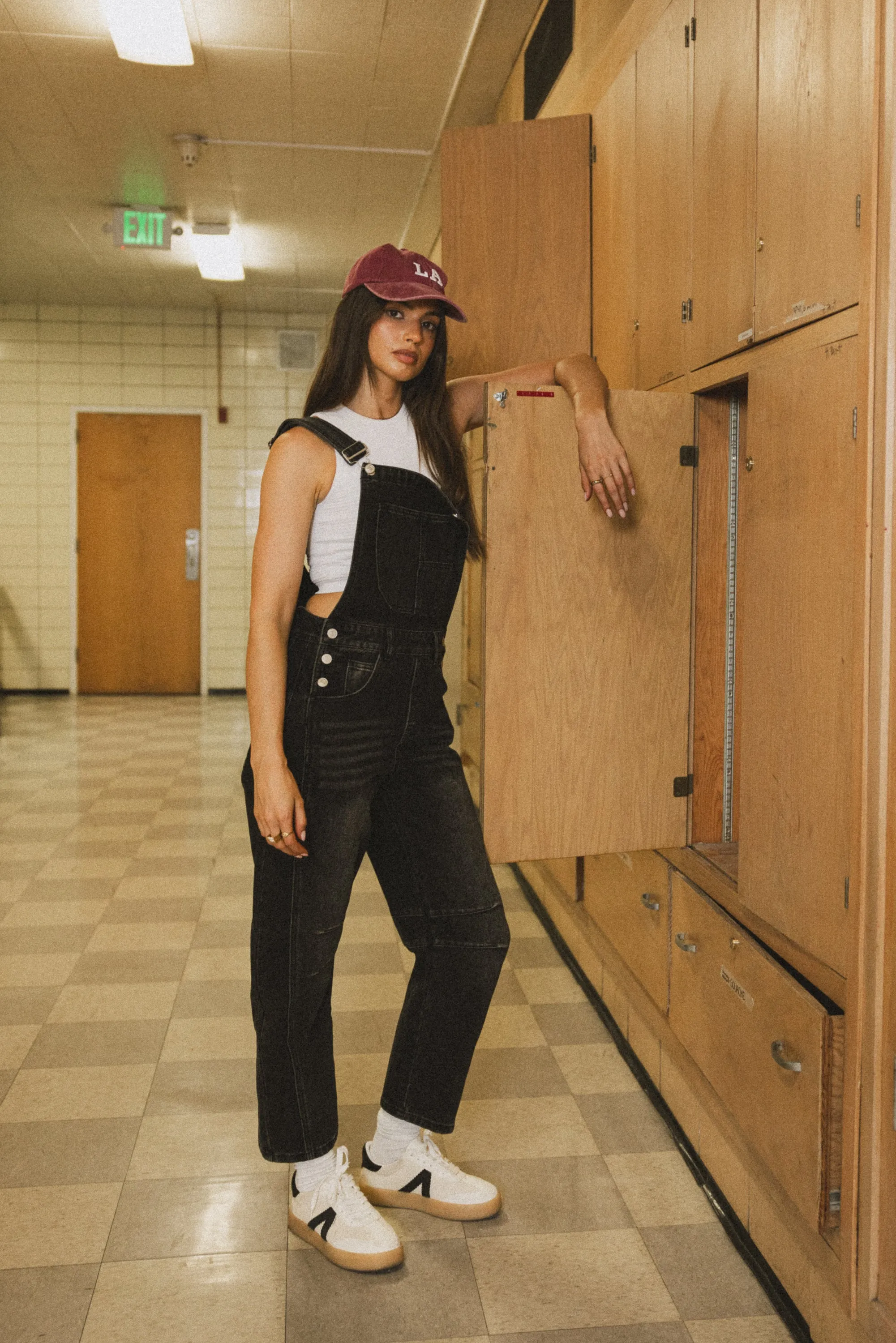 Tansy Denim Overalls in Black sold by bohme product image thumbnail 3