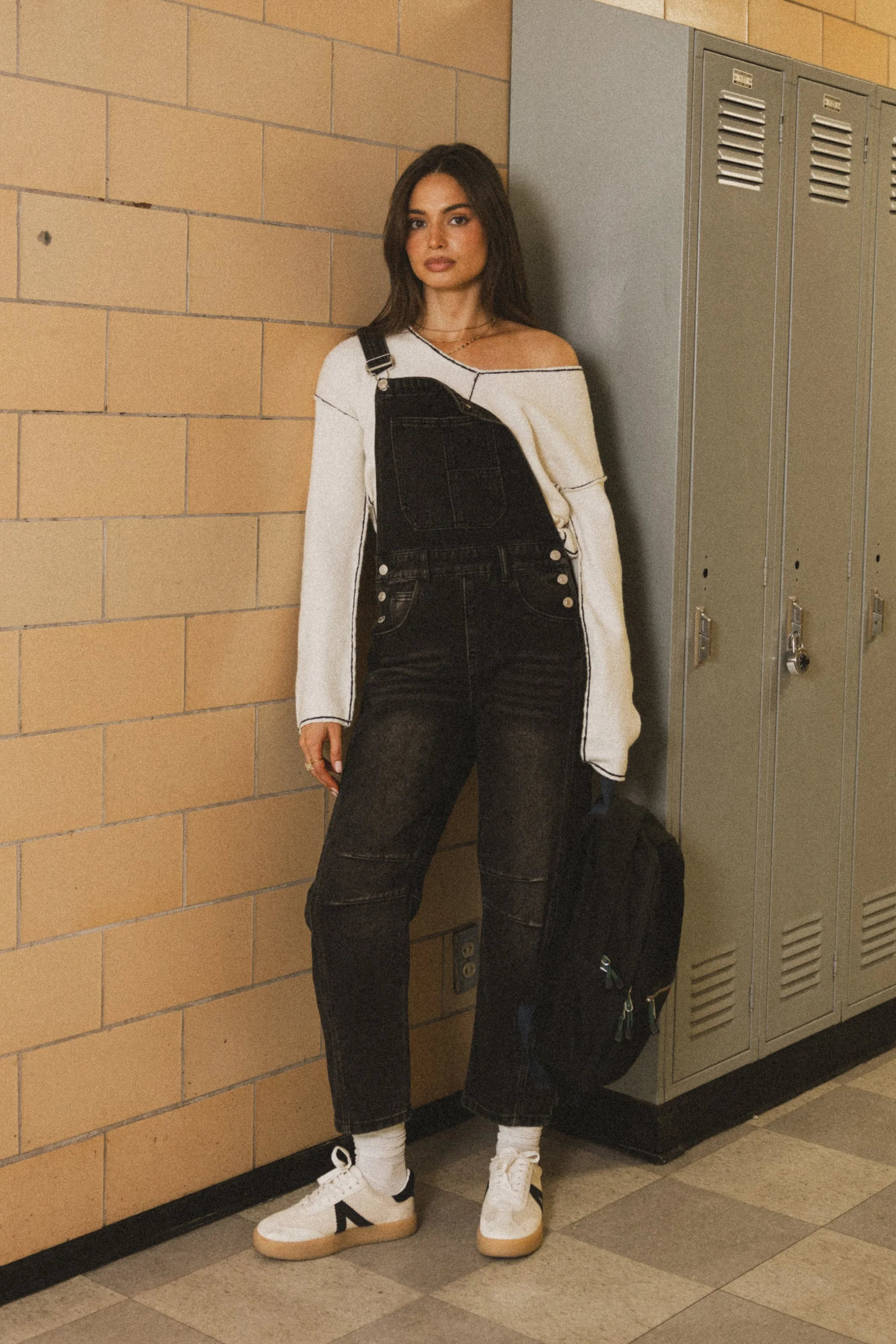 Tansy Denim Overalls in Black sold by bohme product image thumbnail 5