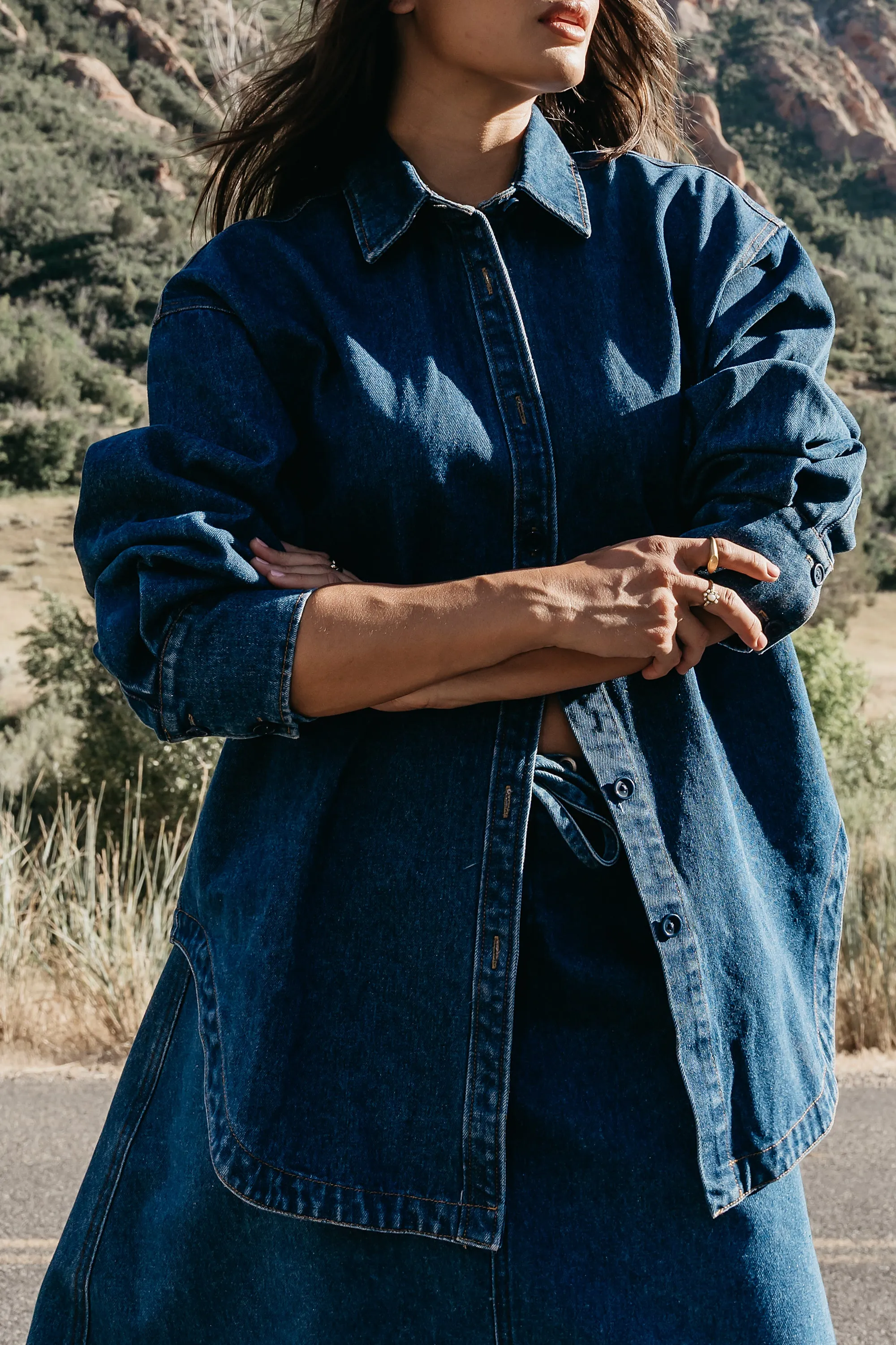 Maddy Oversized Button Up sold by bohme product image thumbnail 4