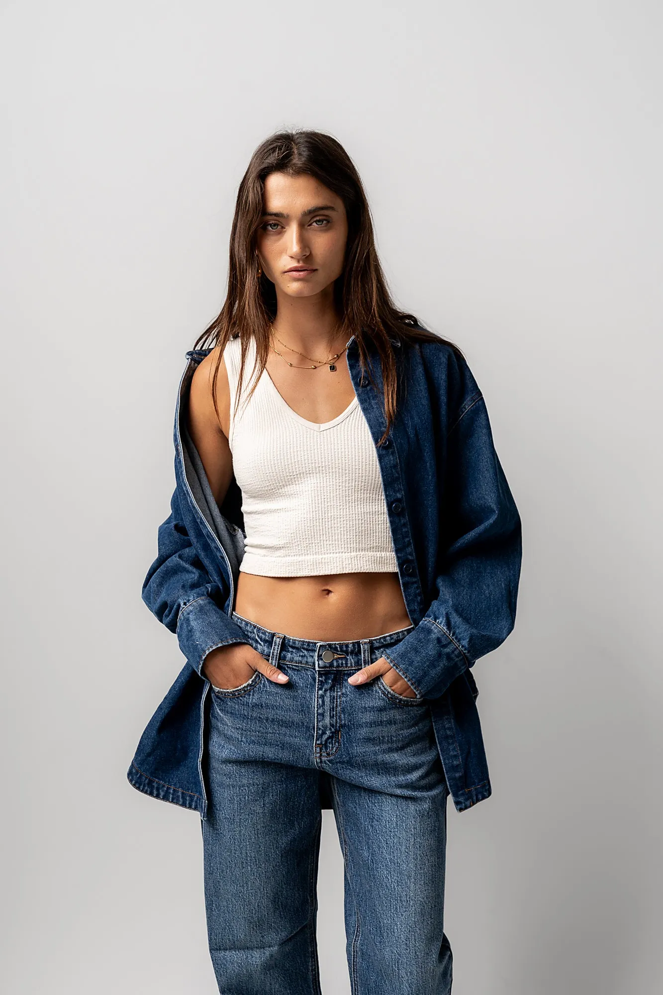 Maddy Oversized Button Up sold by bohme product image thumbnail 3