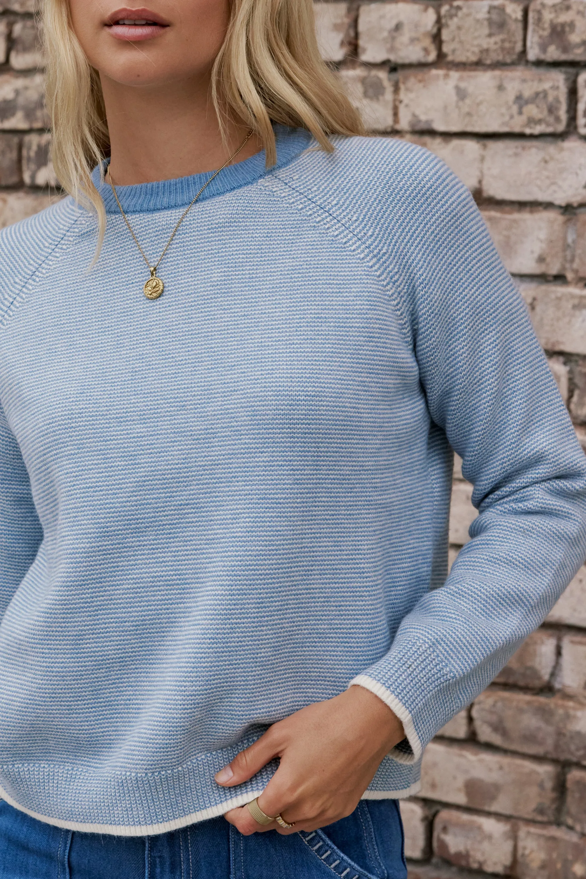 Zahra Striped Sweater sold by bohme