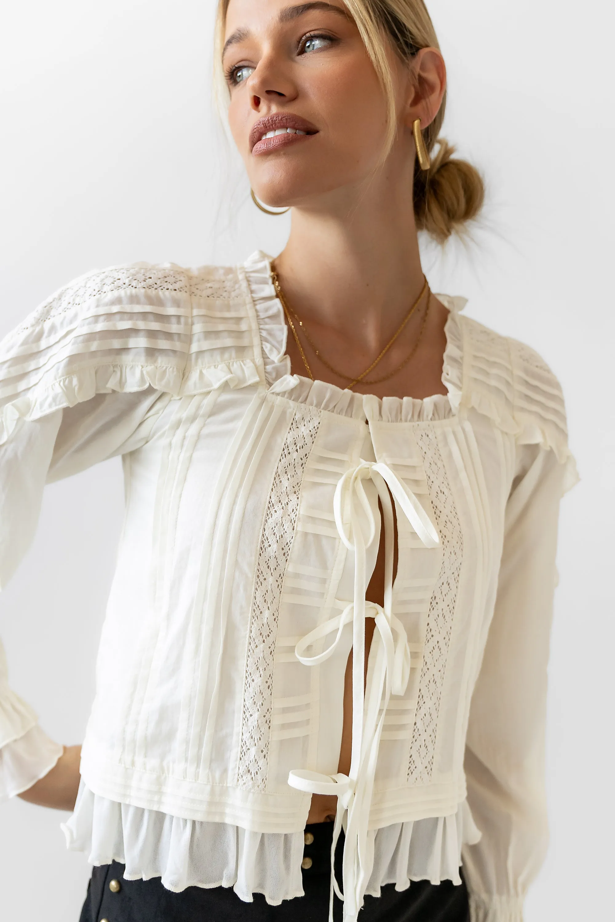 True Ruffle Blouse - FINAL SALE sold by bohme product image thumbnail 2