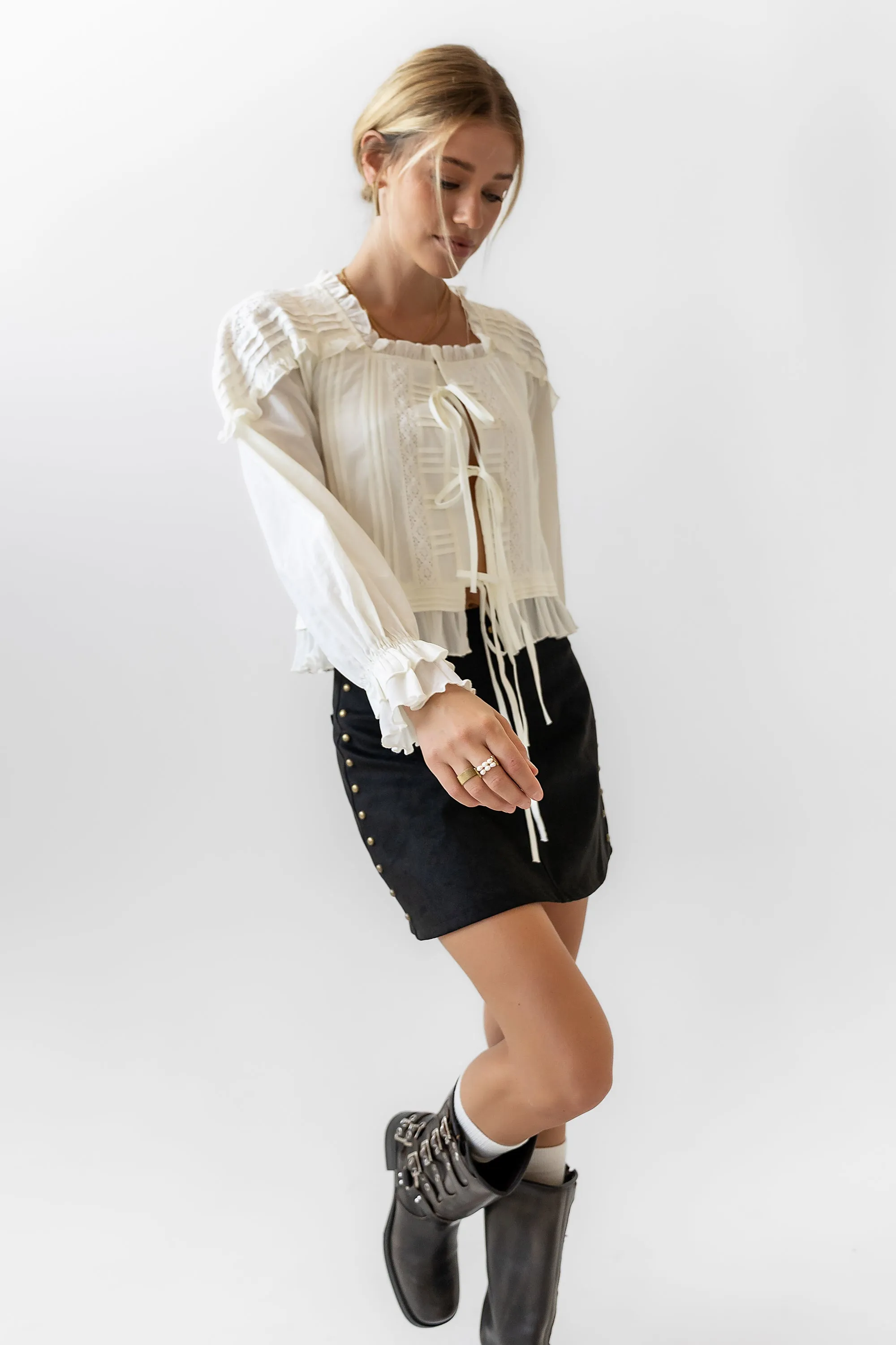 True Ruffle Blouse - FINAL SALE sold by bohme product image thumbnail 4