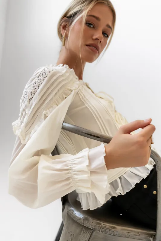 True Ruffle Blouse sold by bohme