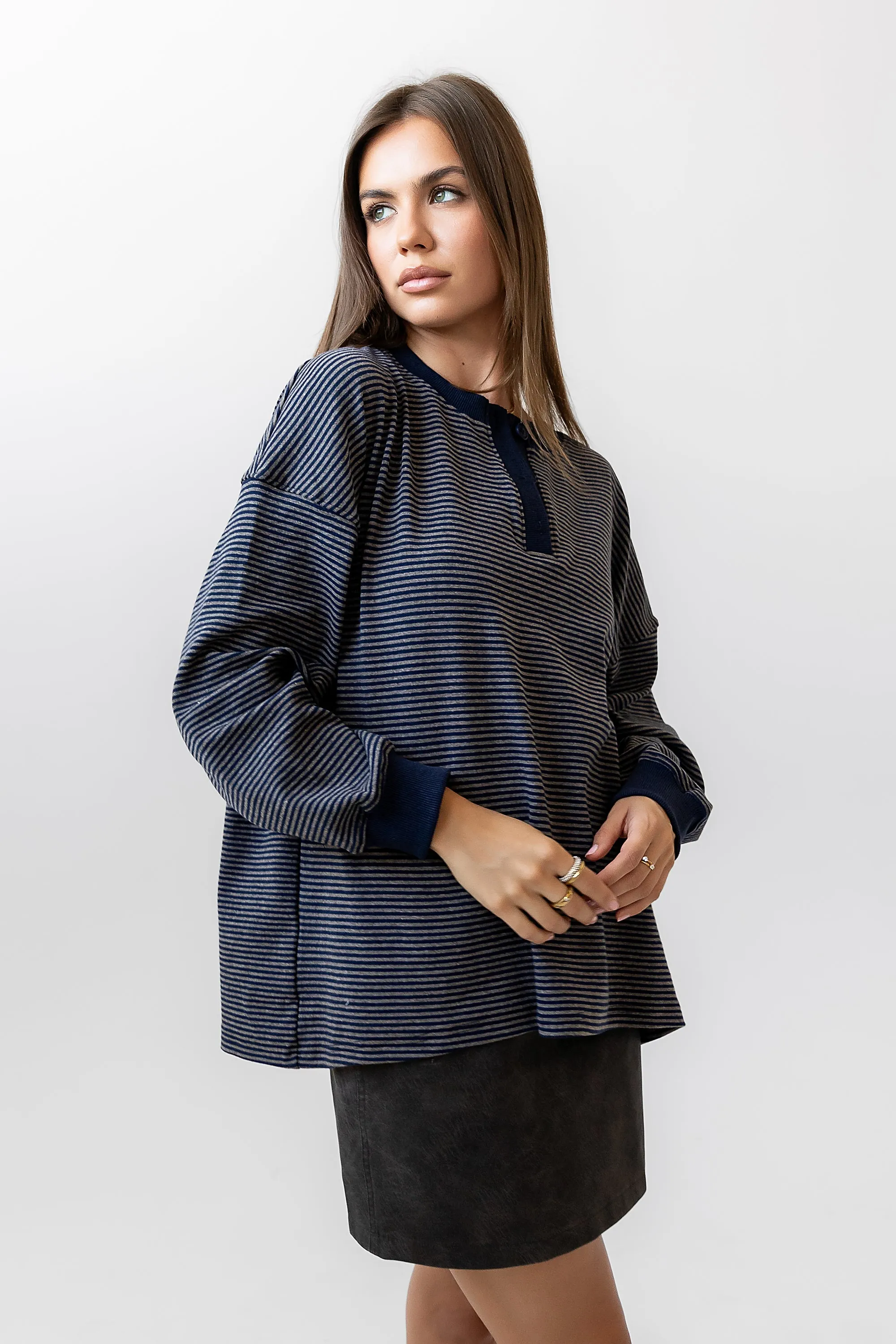 Skye Oversized Striped Top sold by bohme product image thumbnail 2