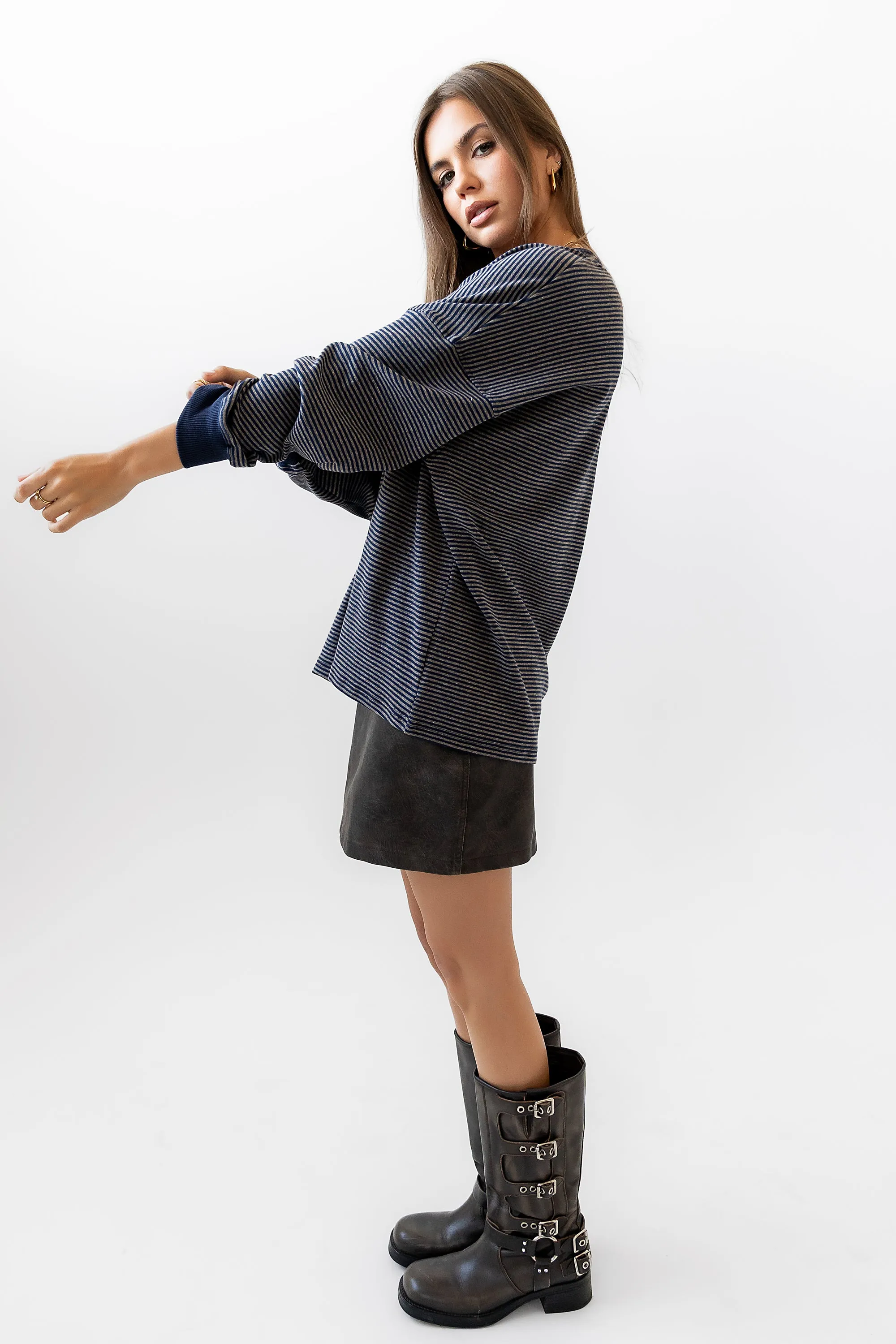 Skye Oversized Striped Top sold by bohme product image thumbnail 4