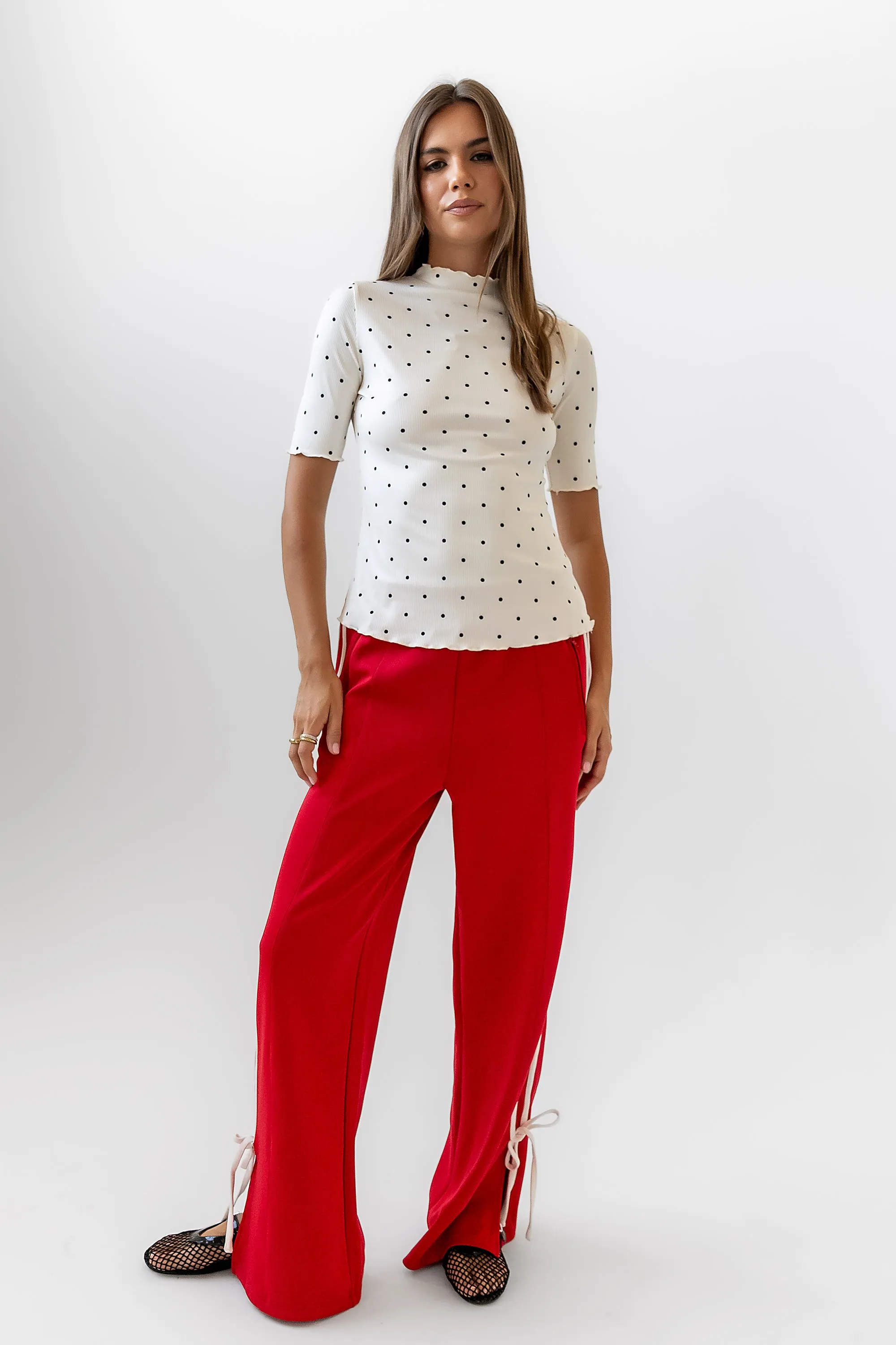 Astrid Track Pants in Red sold by bohme product image thumbnail 4