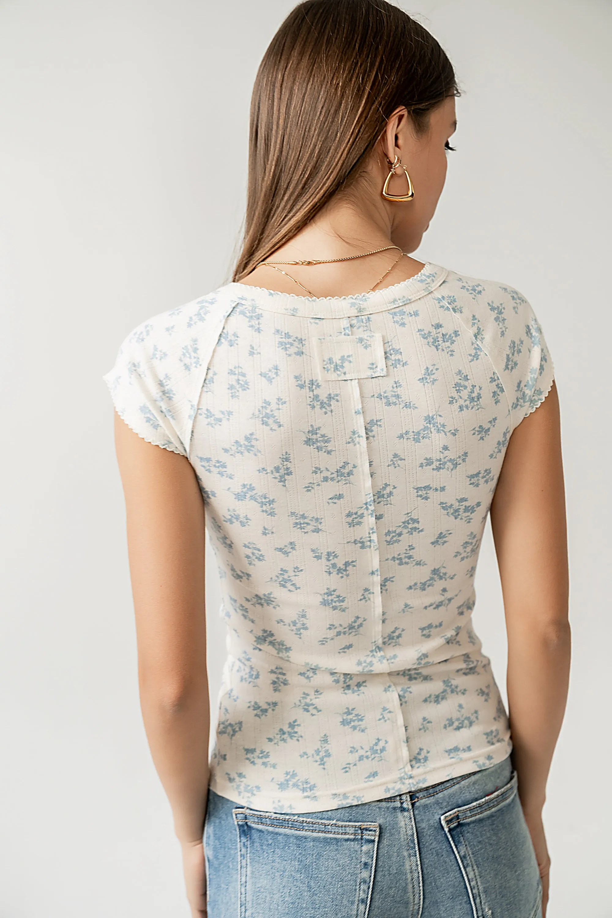 Jaynie Floral Top in Blue sold by bohme product image thumbnail 2