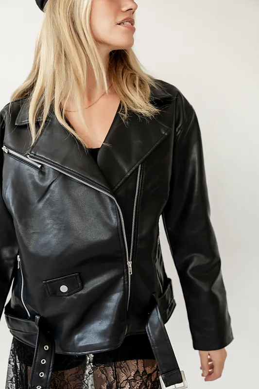 Kylie Vegan Moto Jacket sold by bohme