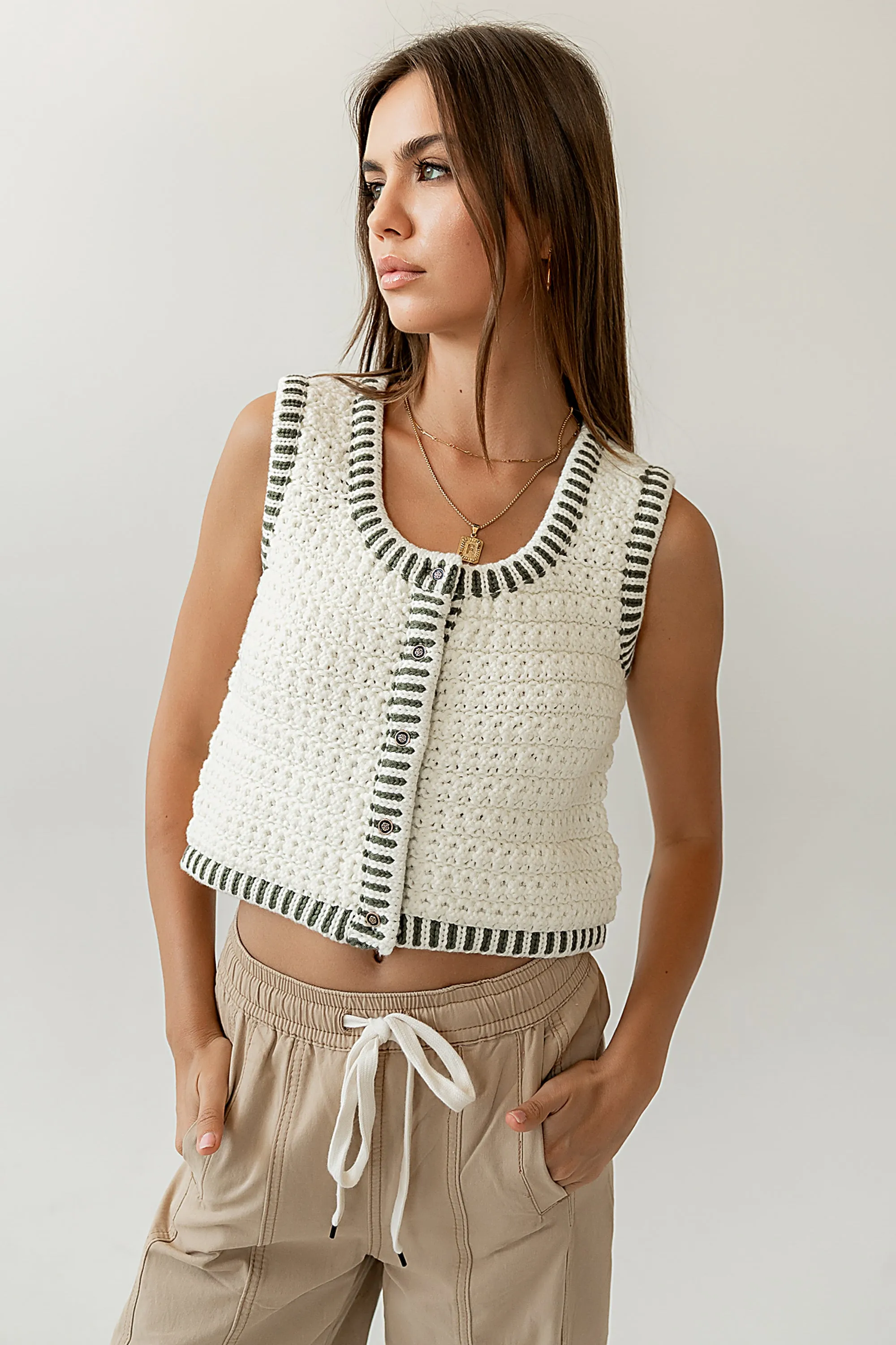 Malia Knit Tank in Olive - FINAL SALE sold by bohme