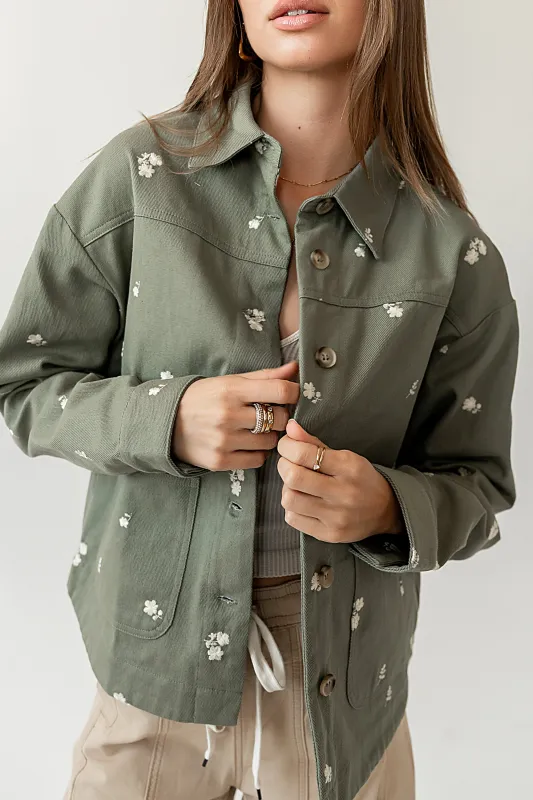 Skyler Embroidered Jacket sold by bohme