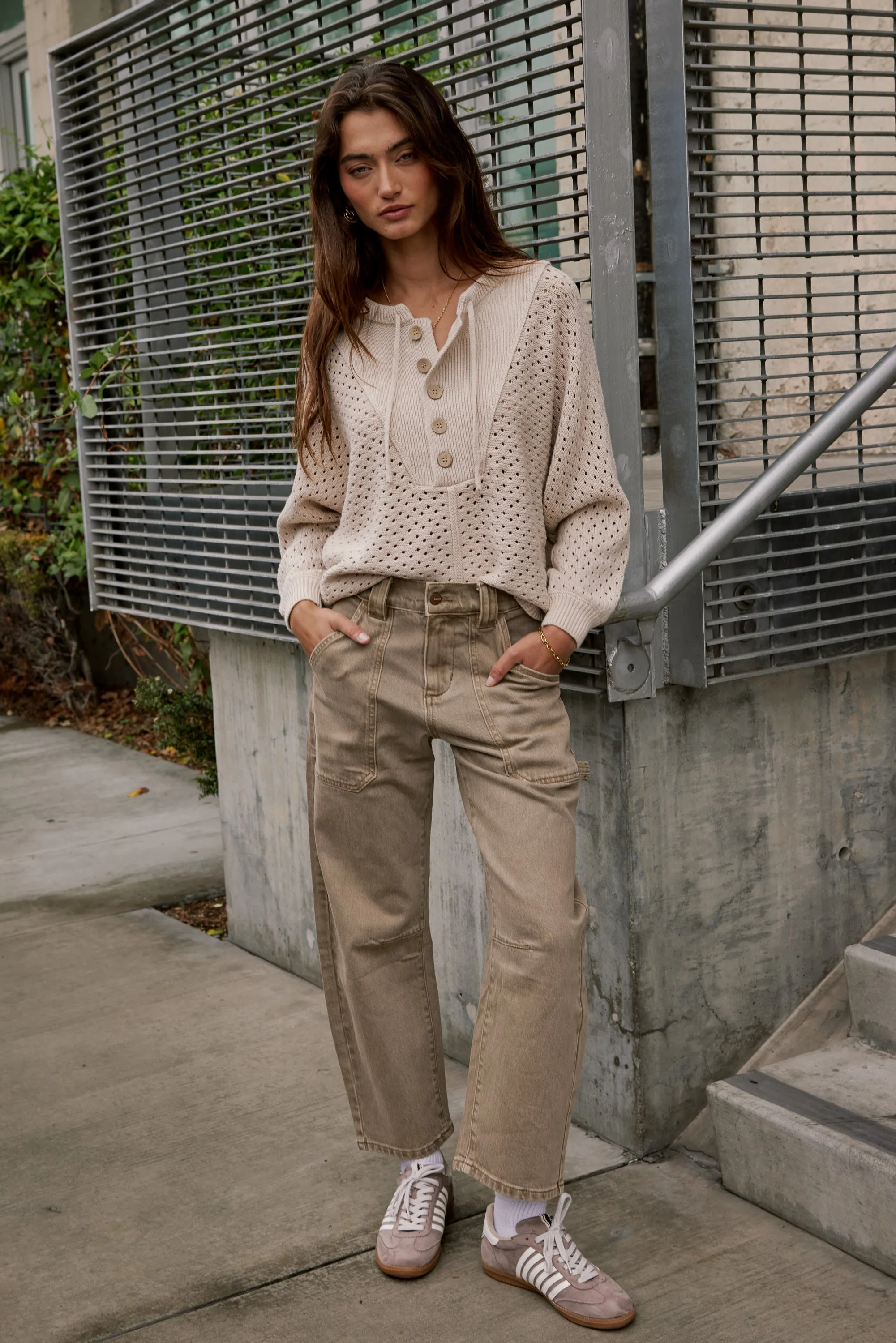 Scottie Barrel Jeans in Tan - FINAL SALE sold by bohme product image thumbnail 5