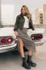 Krue Contrast Jacket in Olive sold by bohme