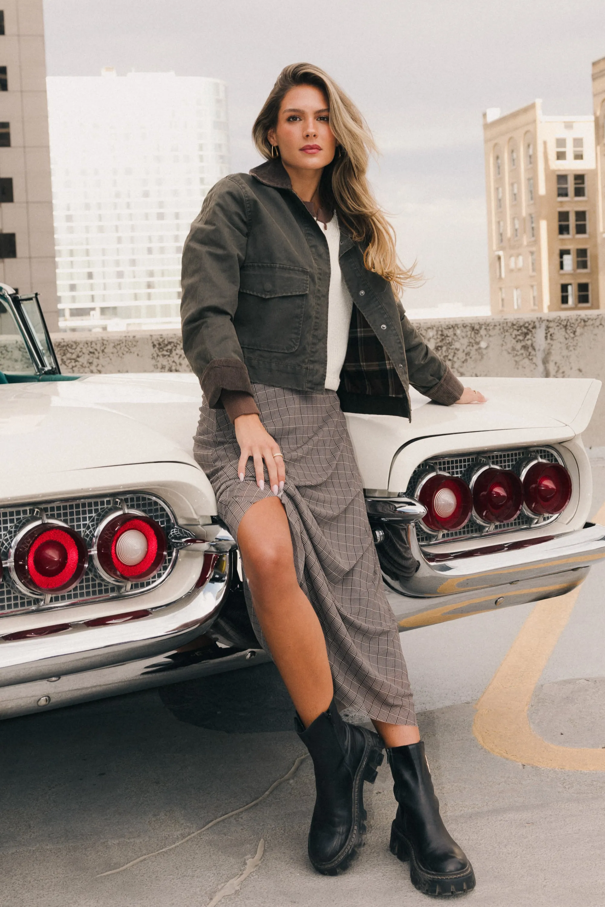 Krue Contrast Jacket in Olive sold by bohme product image thumbnail 4