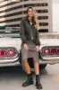 Krue Contrast Jacket in Olive sold by bohme