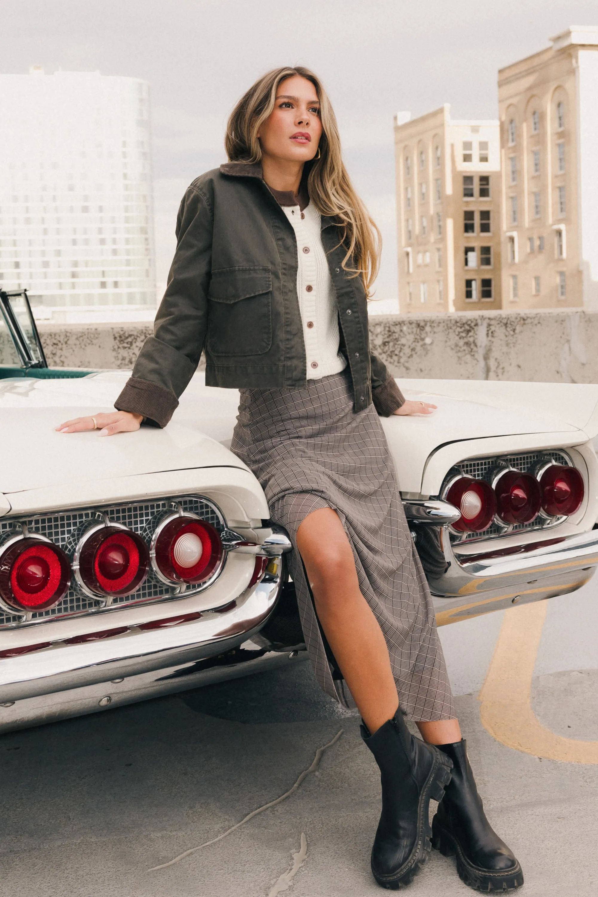 Nellie Plaid Maxi Skirt sold by bohme product image thumbnail 5