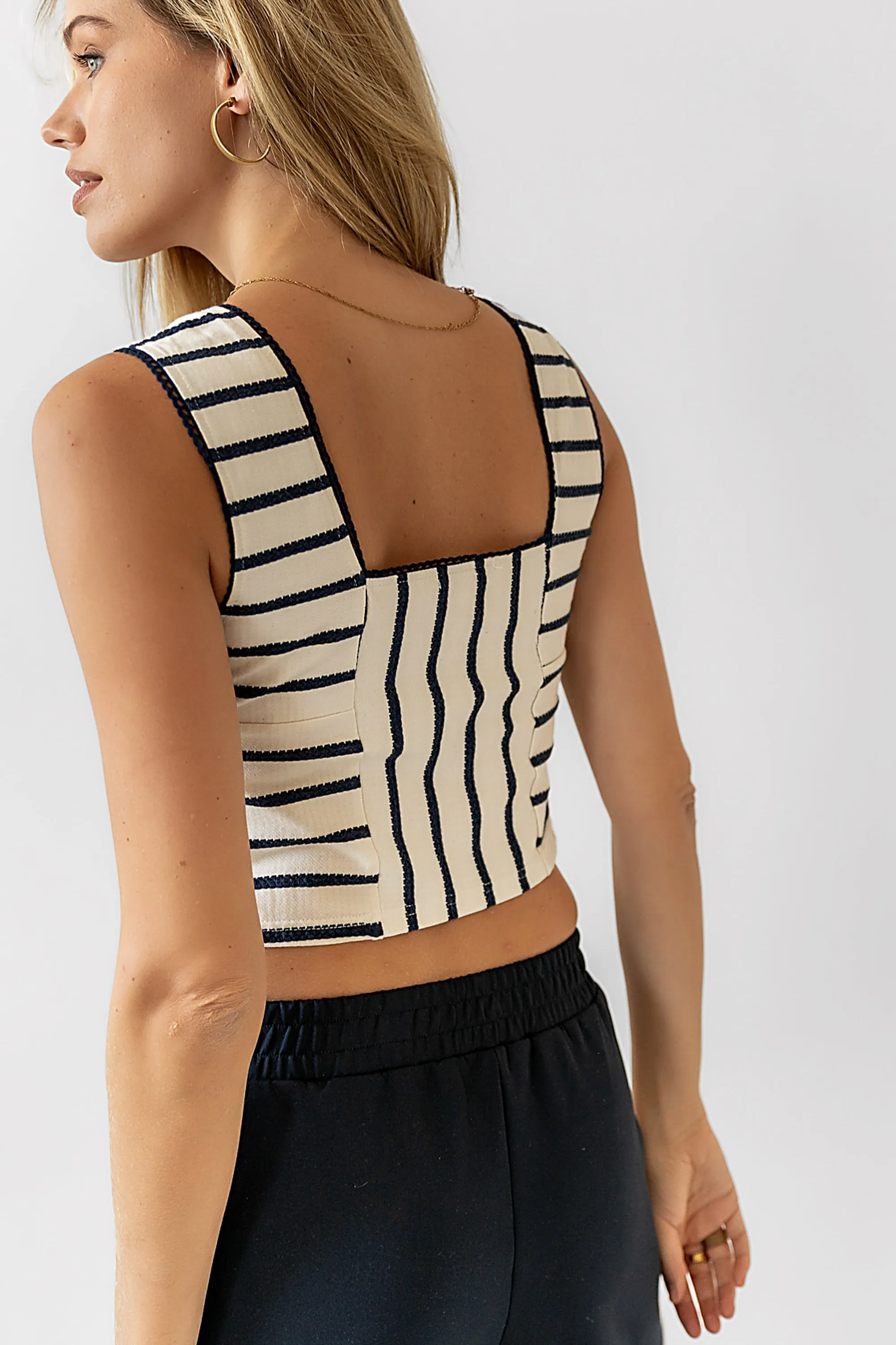 Everlee Striped Tank Top sold by bohme product image thumbnail 4