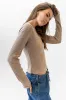 Leif Knit Top in Taupe sold by bohme