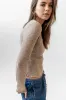 Leif Knit Top in Taupe sold by bohme