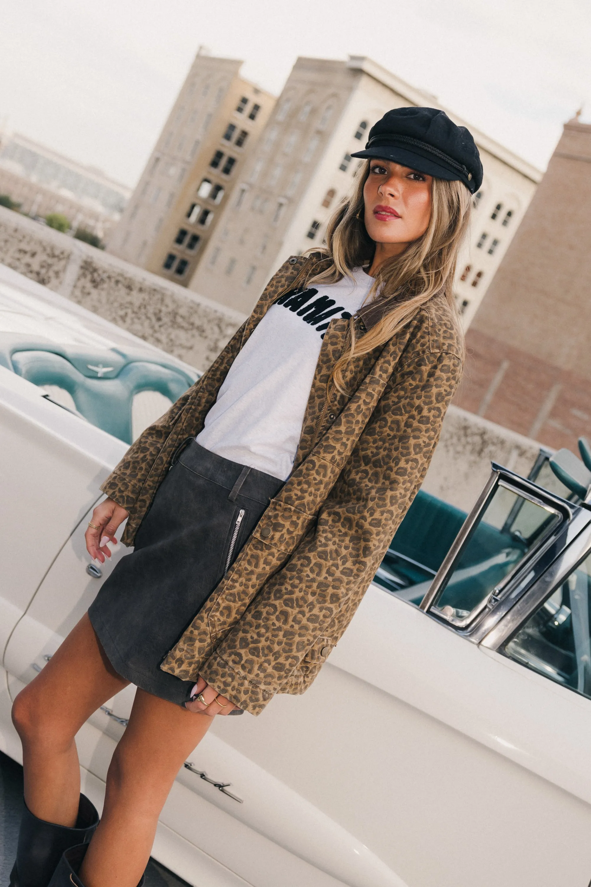 Karson Leopard Jacket sold by bohme product image thumbnail 4