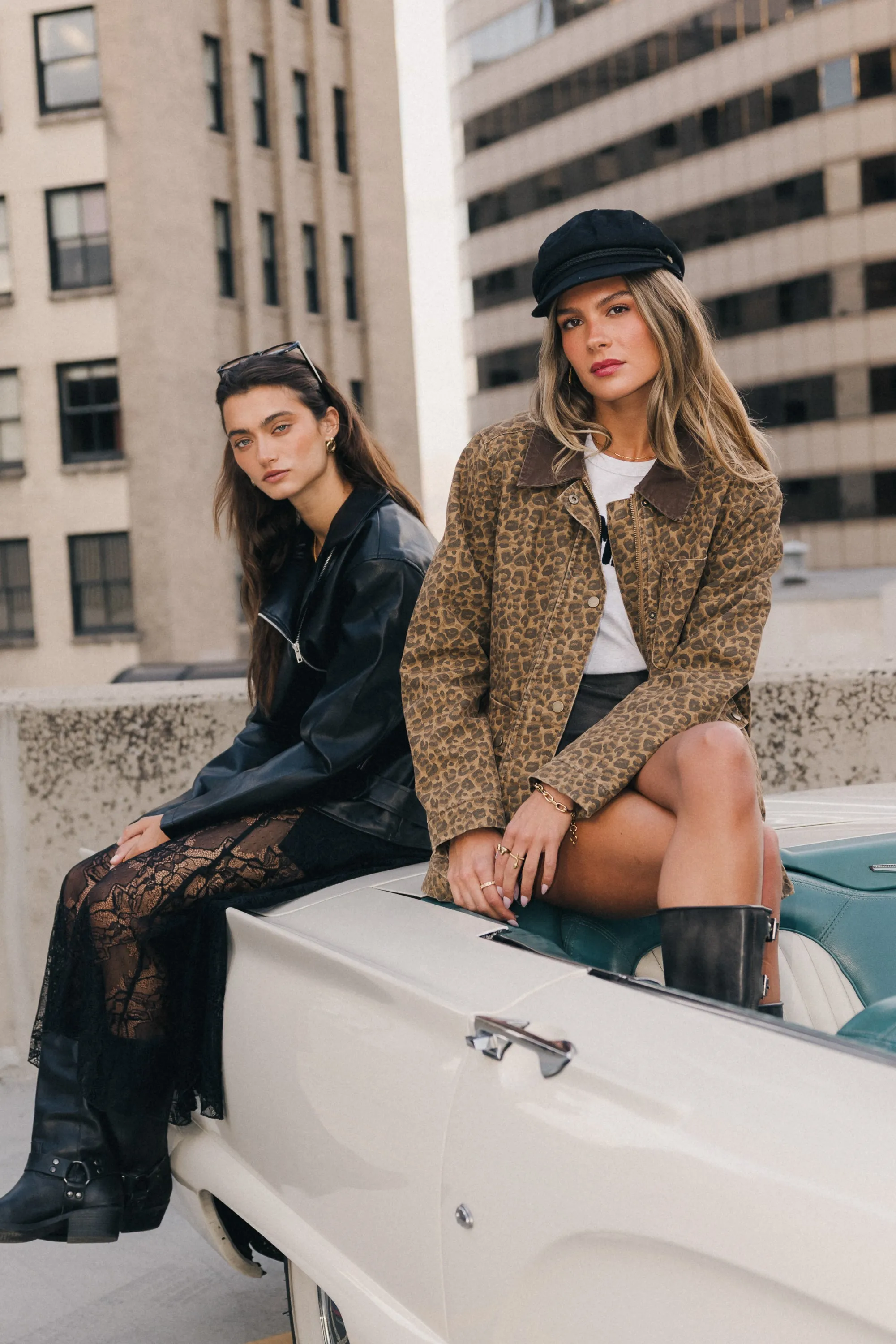 Karson Leopard Jacket sold by bohme