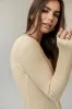 Cal Waffle Knit Top in Yellow sold by bohme