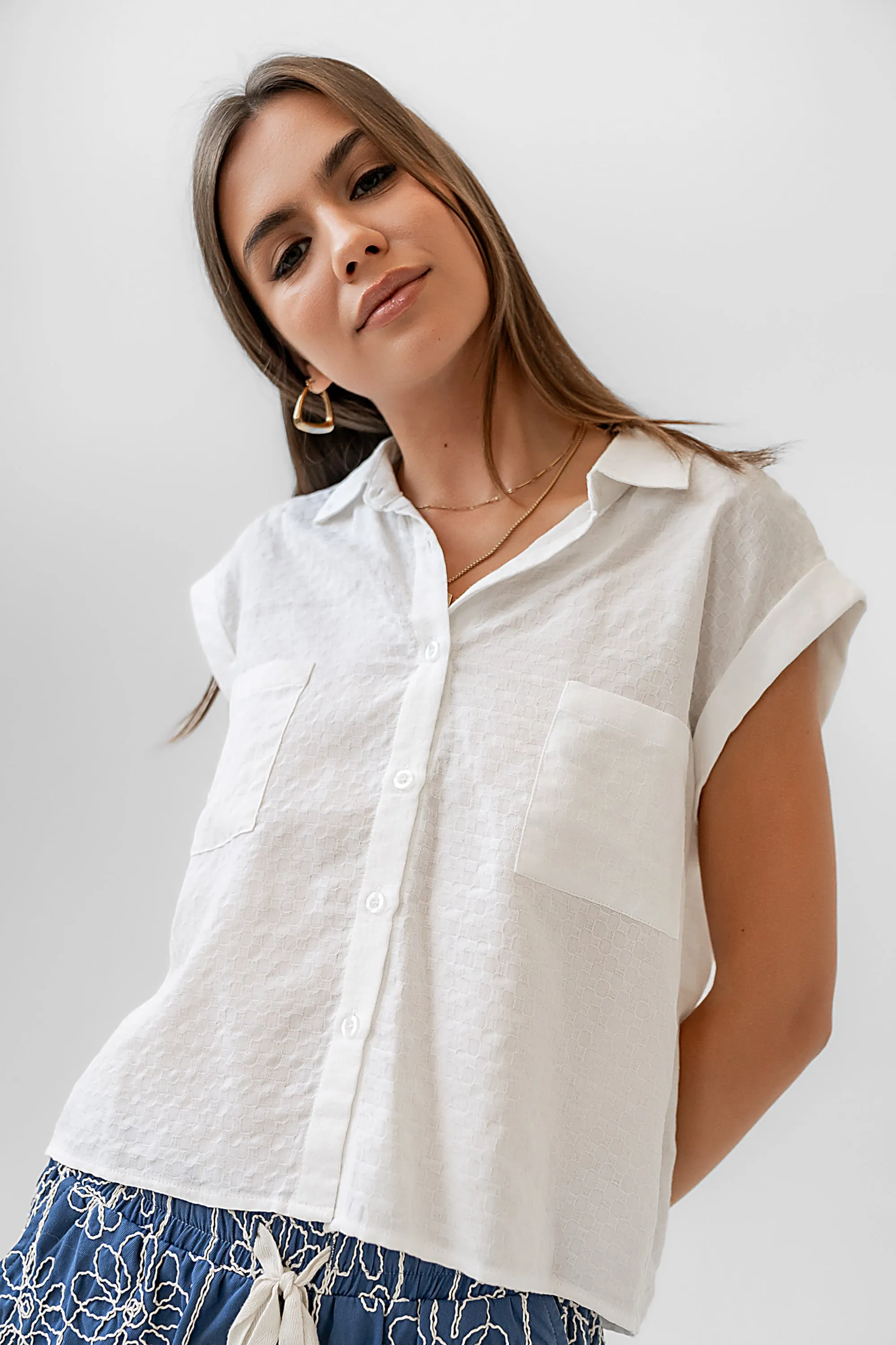 Isla Sheer Blouse in Ivory sold by bohme product image thumbnail 5