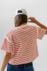 Ryker Striped T-Shirt in Red sold by bohme