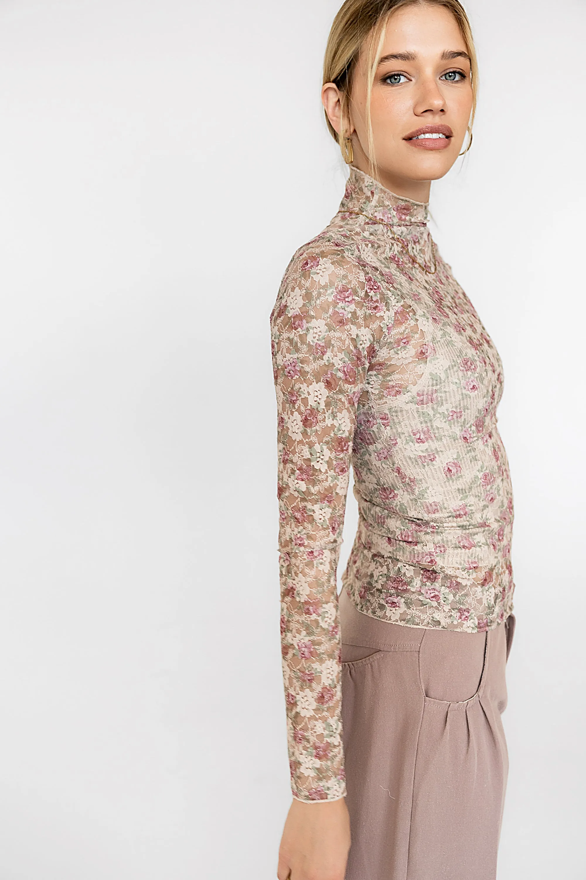 Renne Floral Lace Top sold by bohme product image thumbnail 4
