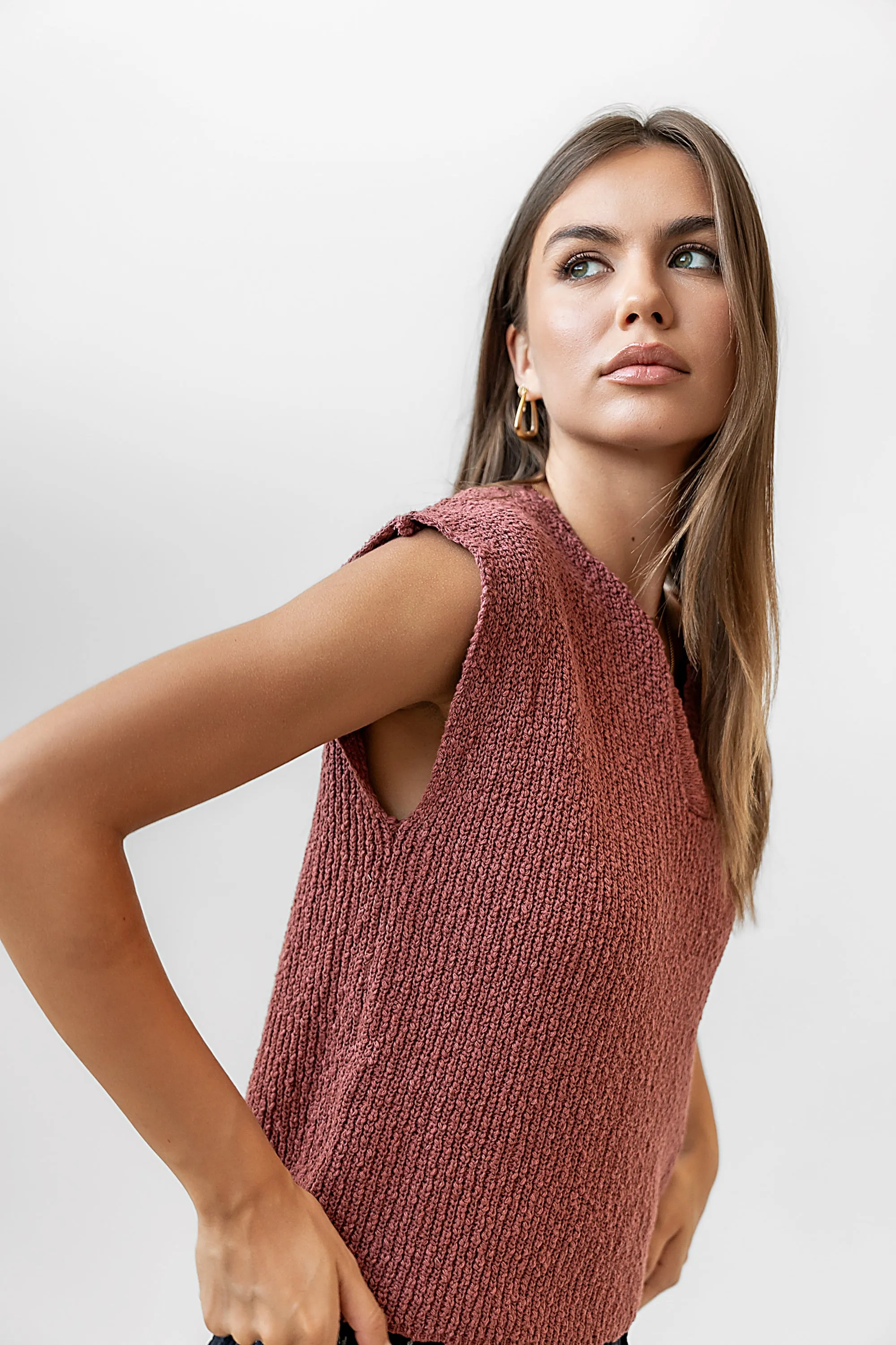Aylin Sweater in Marsala sold by bohme product image thumbnail 4